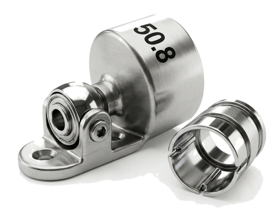 Fixing clamp, saddle type — Ø50.8 · 158 g